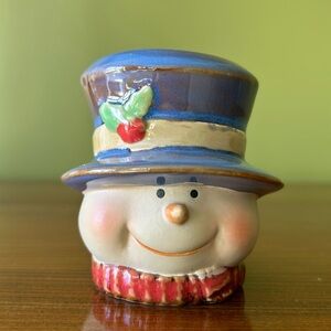 Snowman Candle Holder